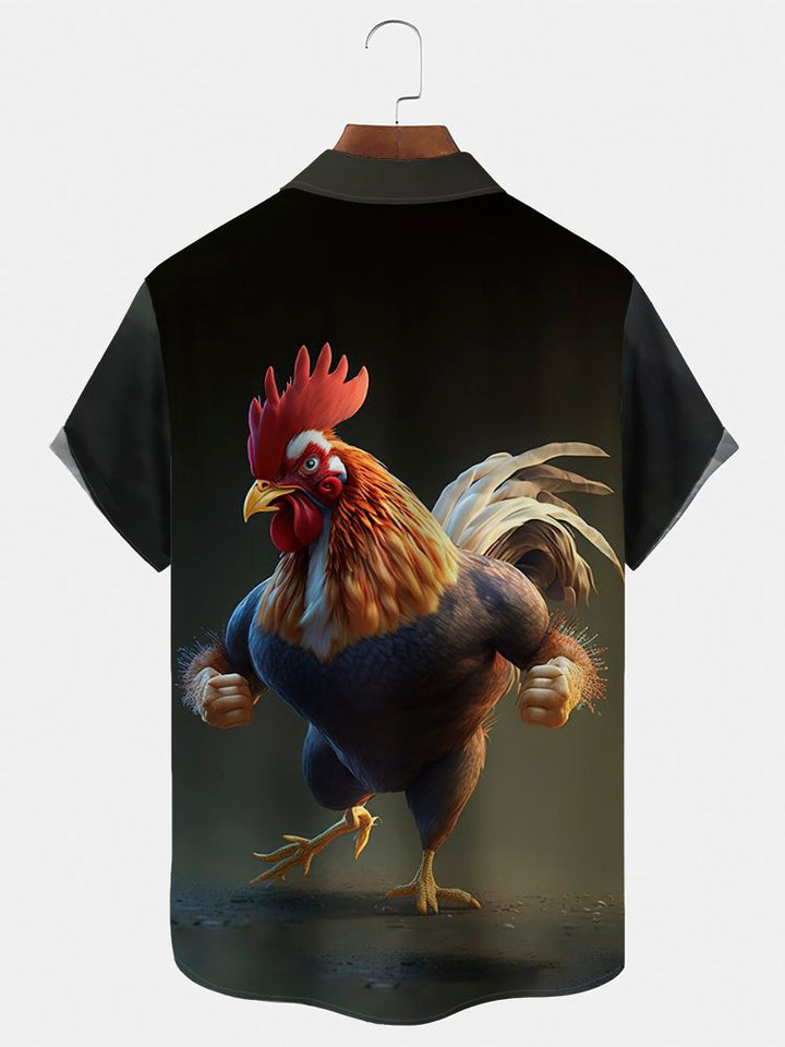 Alohadaddy Vintage Gradient Muscle Rooster Men&
