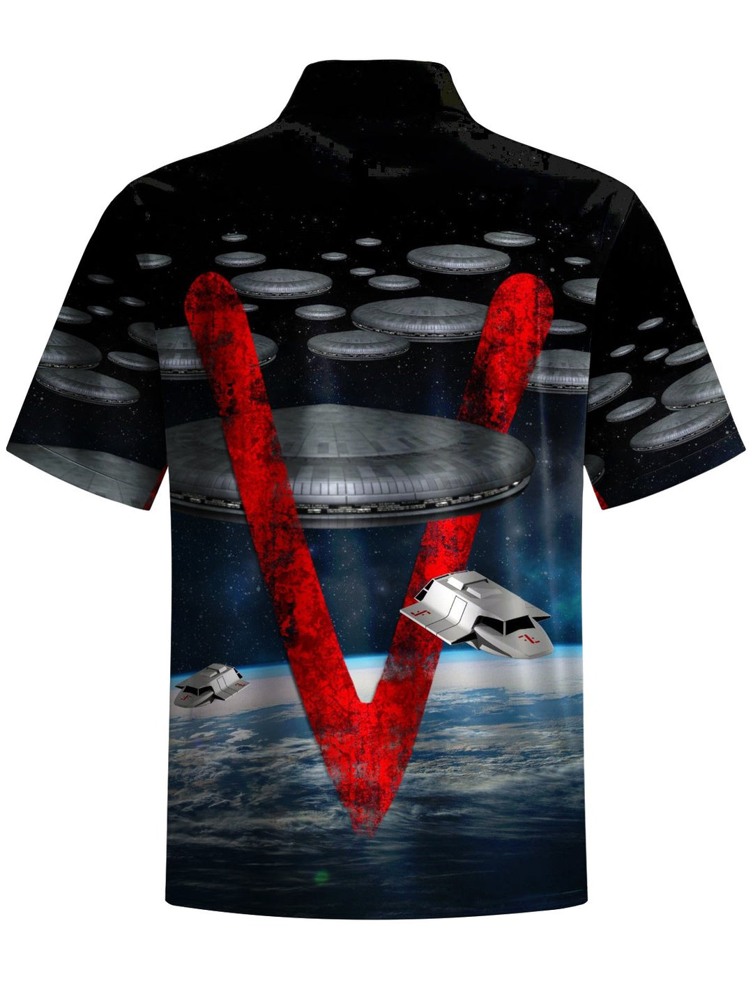 Alohadaddy® Retro Spaceship Print Pocket Men&