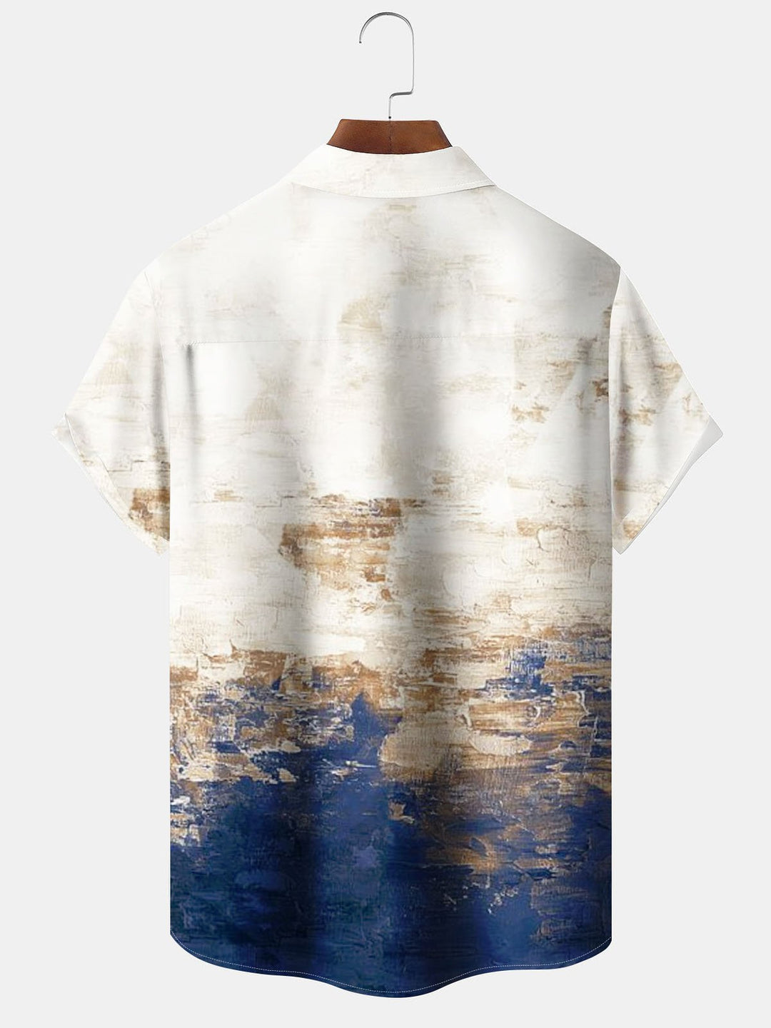 Alohadaddy® Vintage Oil Painting Acrylic Gradient Print Pocket Stretch Men&