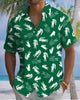 Alohadaddy® Casual Crocodile Print Art Button Pocket Cardigan Men's Short Sleeve Shirt Big & Tall
