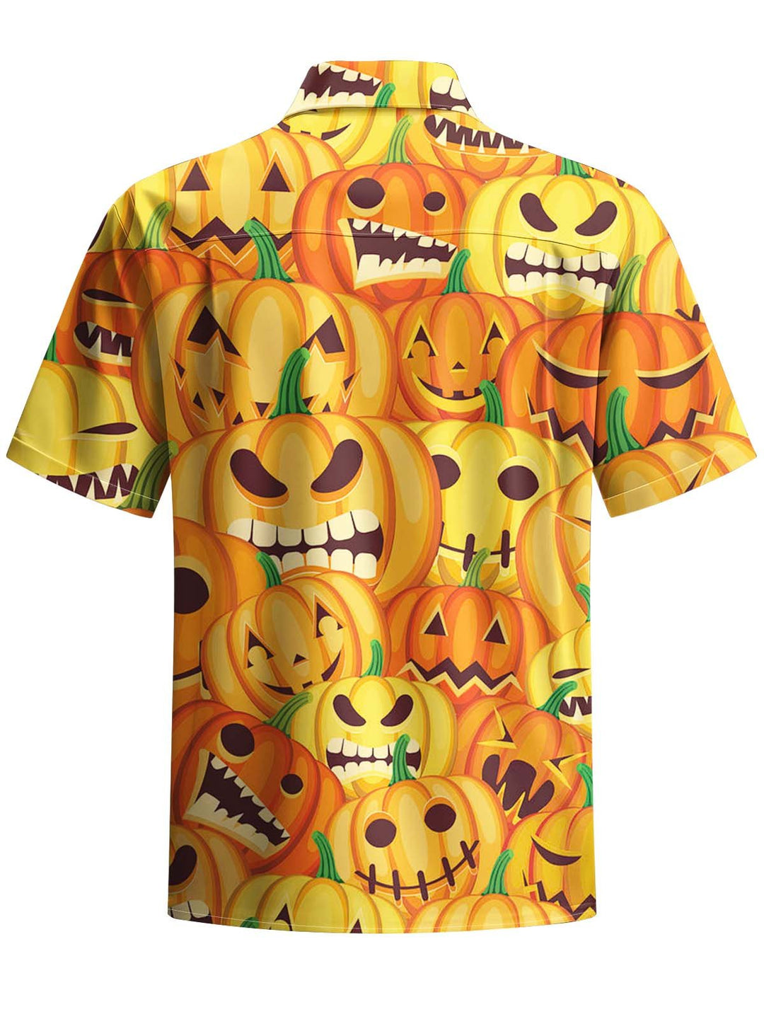 Alohadaddy® Halloween Pumpkin Art Print with Elastic Pockets for Men&