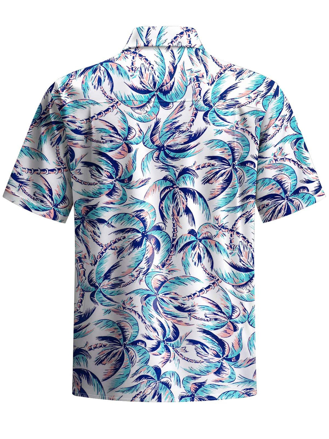 Alohadaddy® Hawaiian Coconut Tree Art Print Chest Pocket Men&