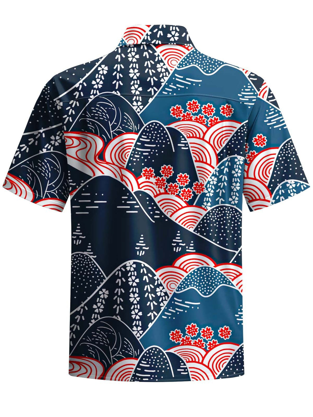 Alohadaddy® Vintage Painting Art Print Chest Pocket Stretch Men&
