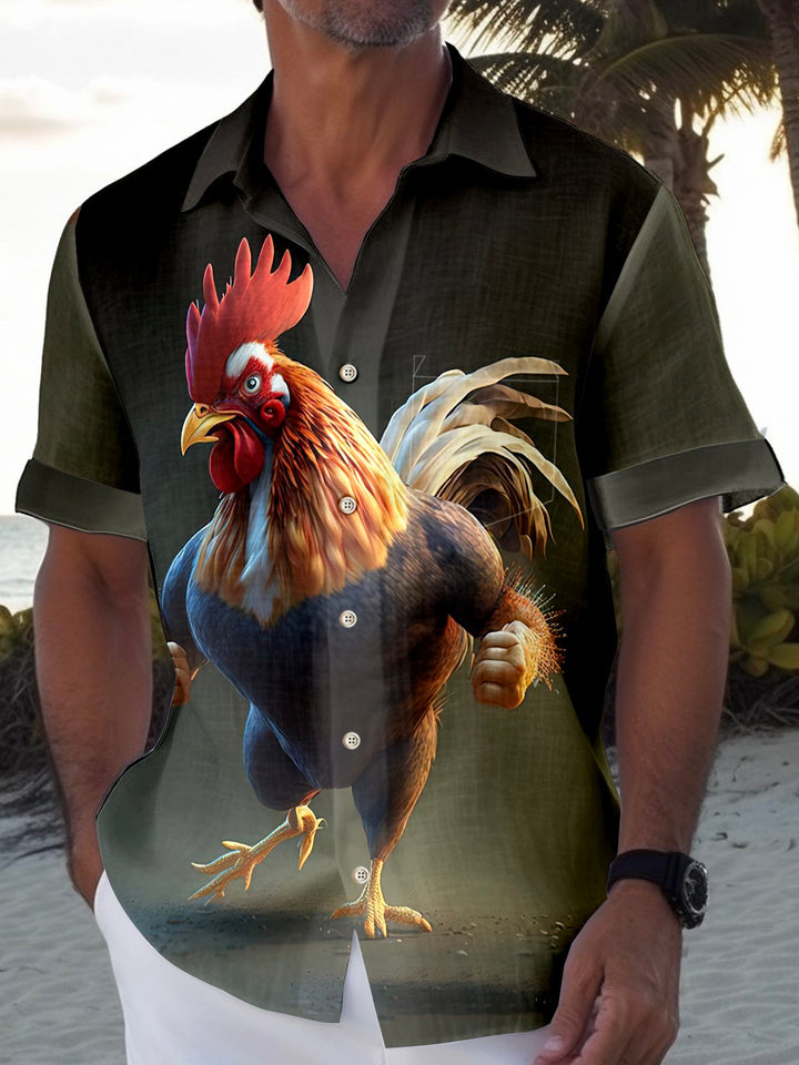 Alohadaddy Vintage Gradient Muscle Rooster Men&