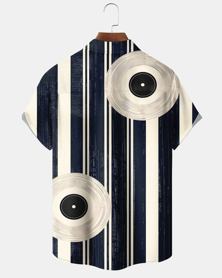 Alohadaddy® Casual Geometric Musical Note Print Men&