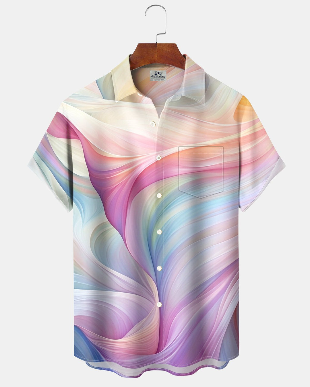 Alohadaddy® Casual Abstract Geometric Stripe Print Men&