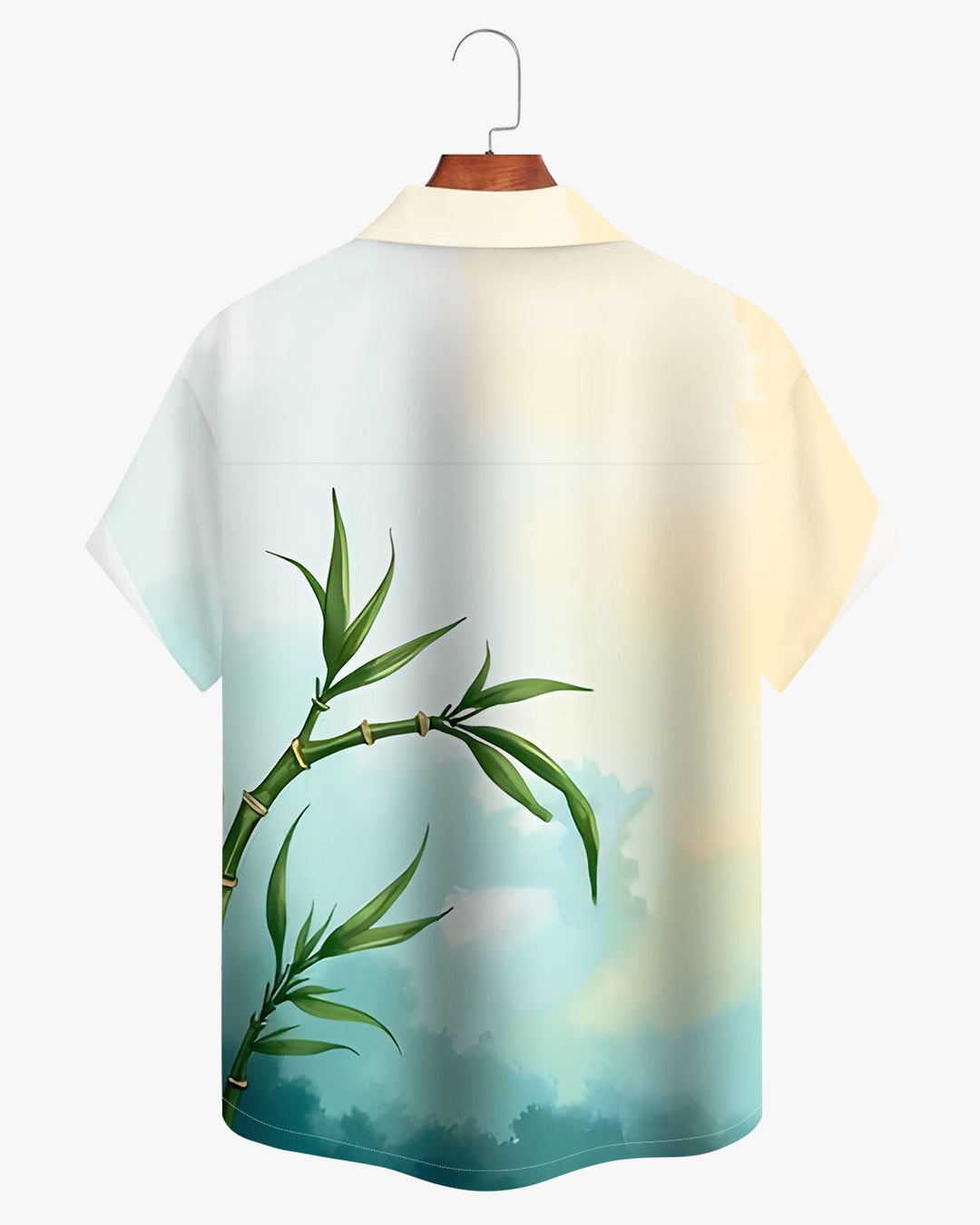 Alohadaddy® Casual Bamboo Print Artistic Button Pocket Cardigan Men&