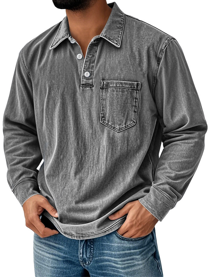 Alohadaddy® Old Money Style Retro Washed Print Men&