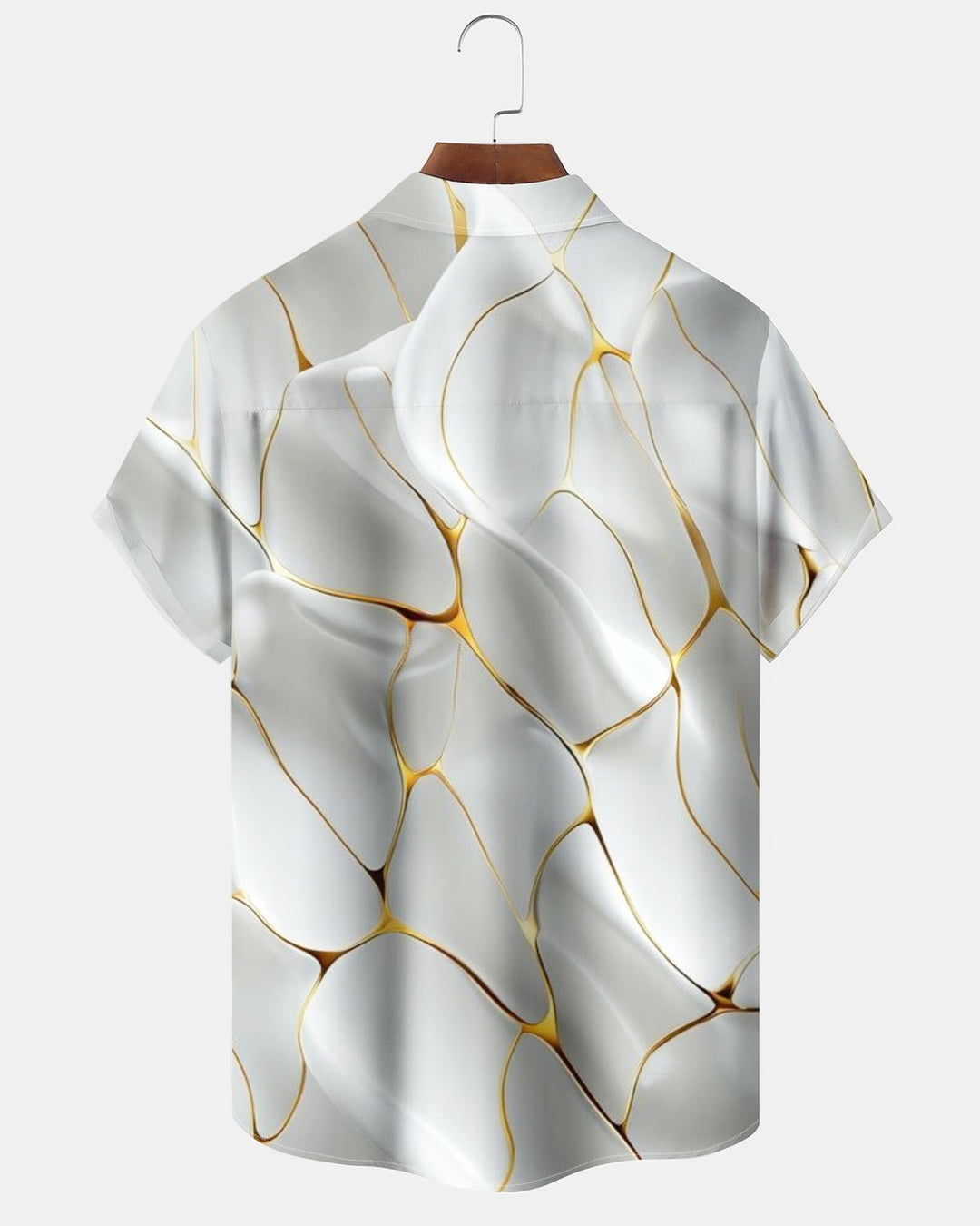 Alohadaddy® Casual Abstract Geometric Stripe Print Men&