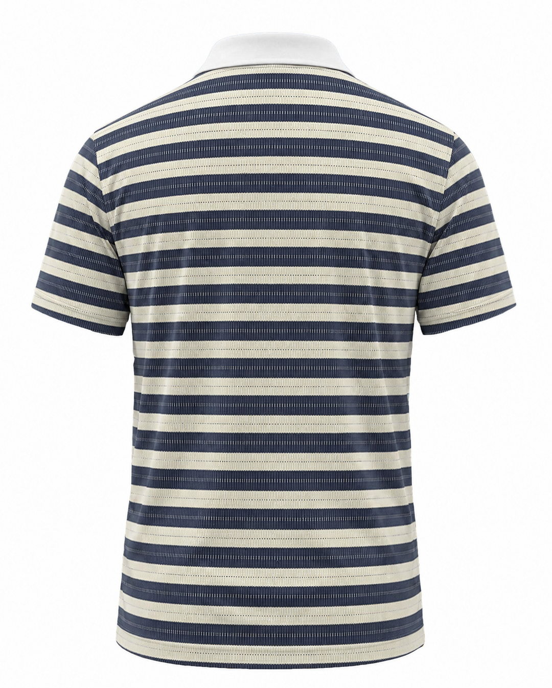 Men’s Basic Casual stripe Retro Print Button Down Polo Short-Sleeve Big &amp; Tall