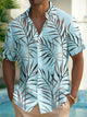 Camisa de manga corta con bolsillos abotonados para hombre con estampado de bambú hawaiano Alohadaddy