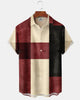 Alohadaddy® Casual Geometric Print Men's Short-Sleeve Shirt