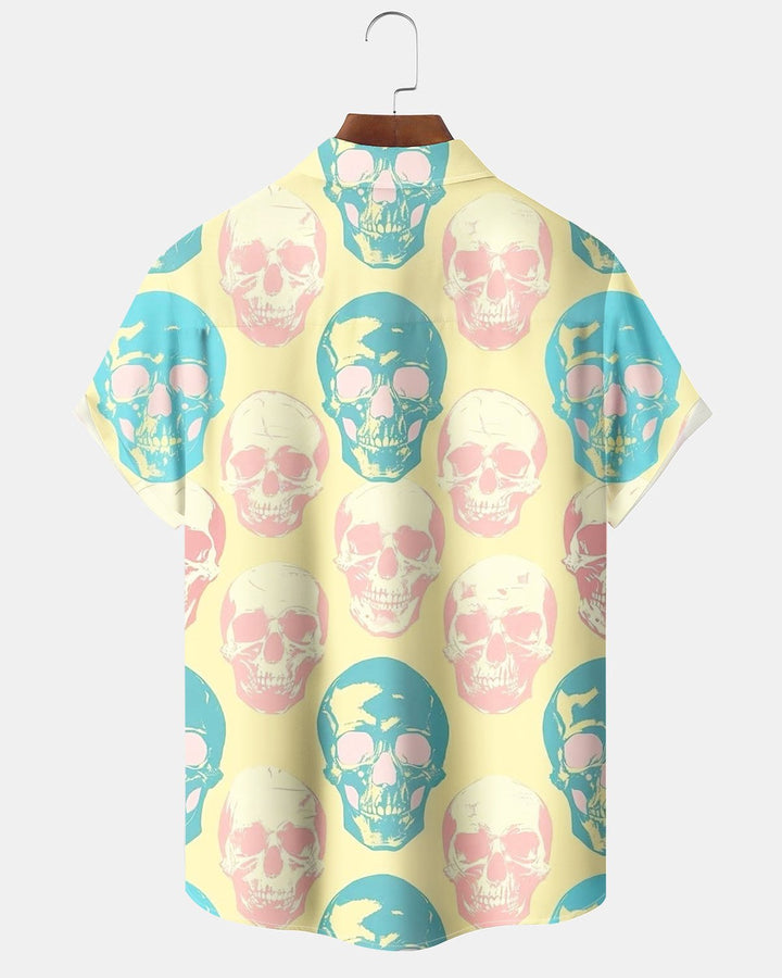 Alohadaddy® Halloween Skull Print Men&