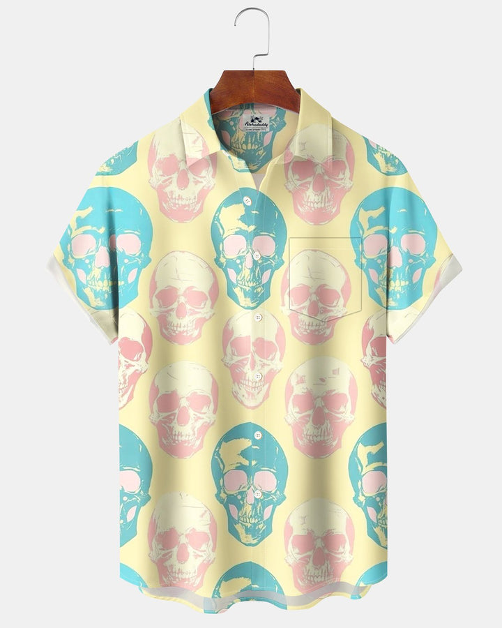 Alohadaddy® Halloween Skull Print Men&