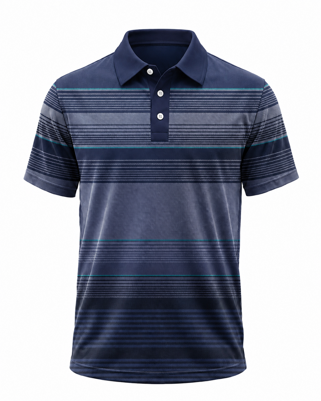 Men’s Basic Casual stripe Retro Print Button Down Polo Short-Sleeve Big &amp; Tall