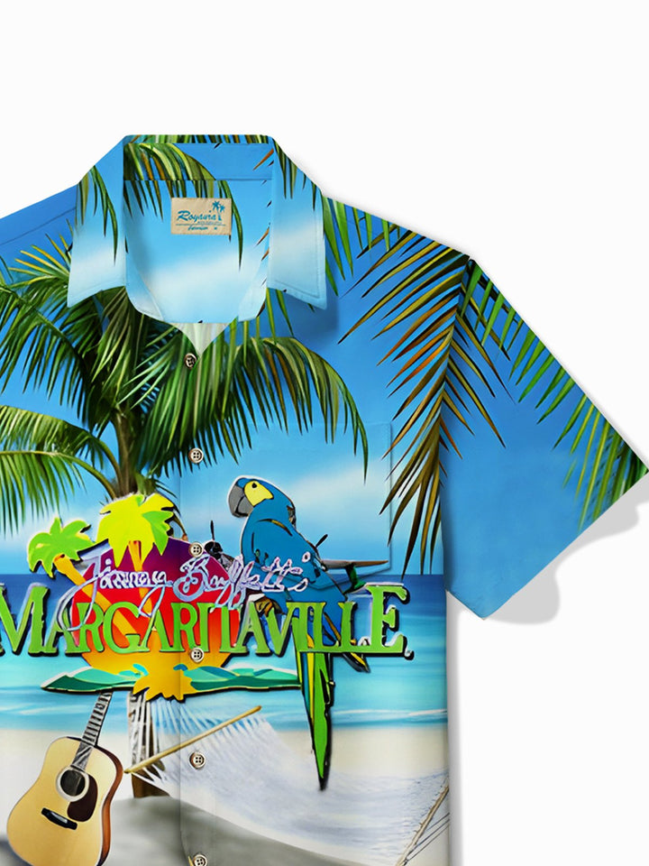 Alohadaddy Parrot Guitar Print Men&
