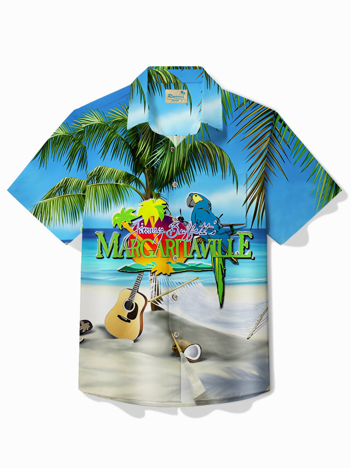 Alohadaddy Parrot Guitar Print Men&