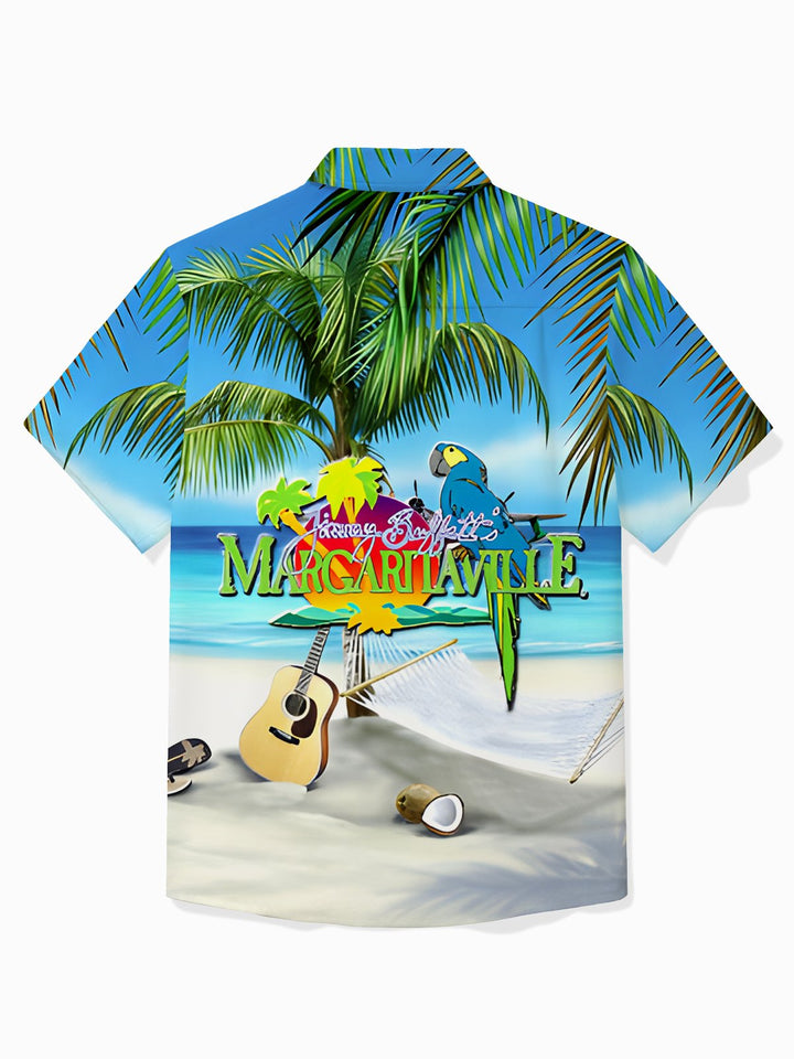 Alohadaddy Parrot Guitar Print Men&