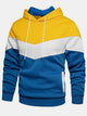 Alohadaddy Men's Insulated Color Block Hoodie Long Sleeve Jacket