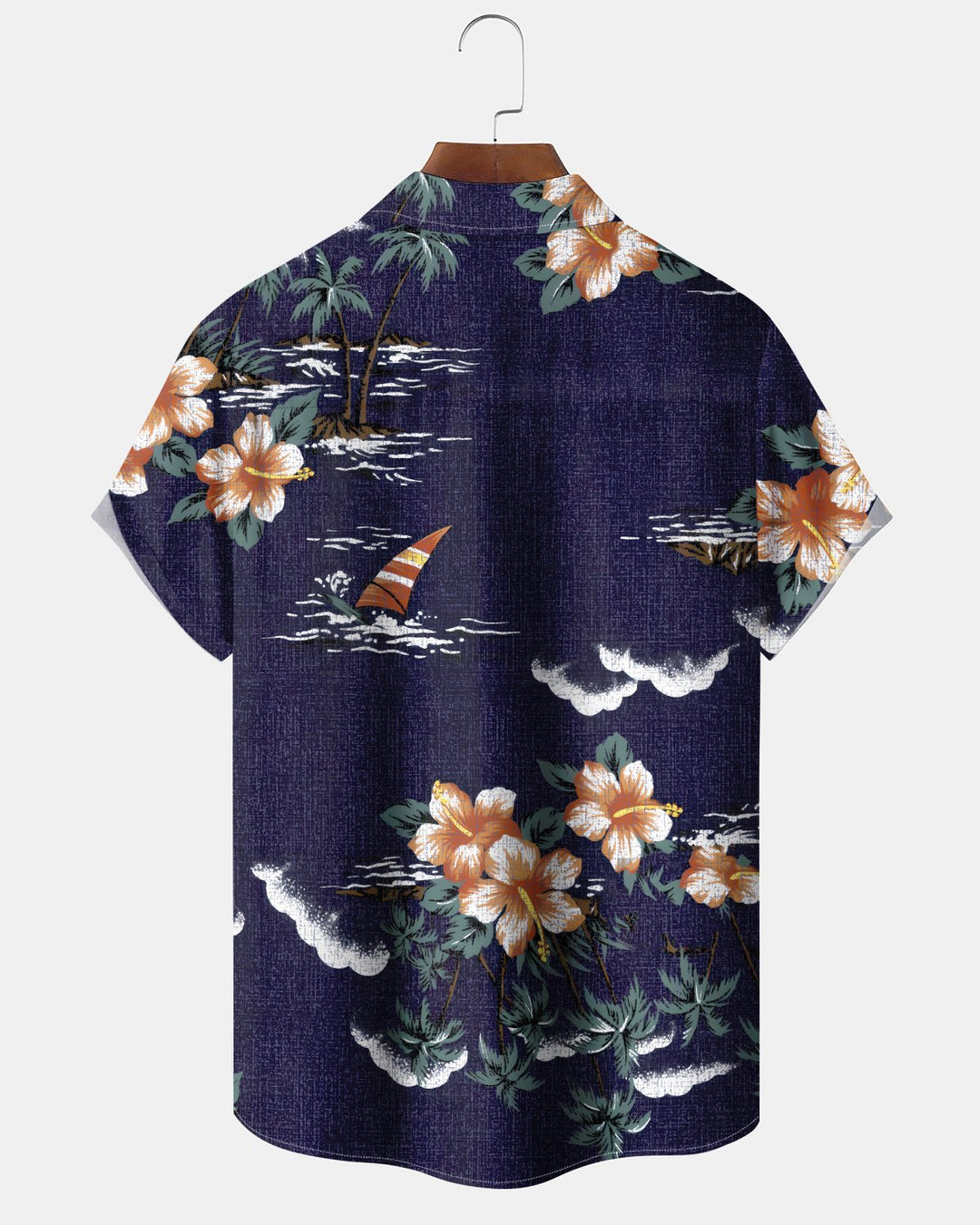 Alohadaddy® Hawaiian Floral Print Art Button Pocket Cardigan Men&