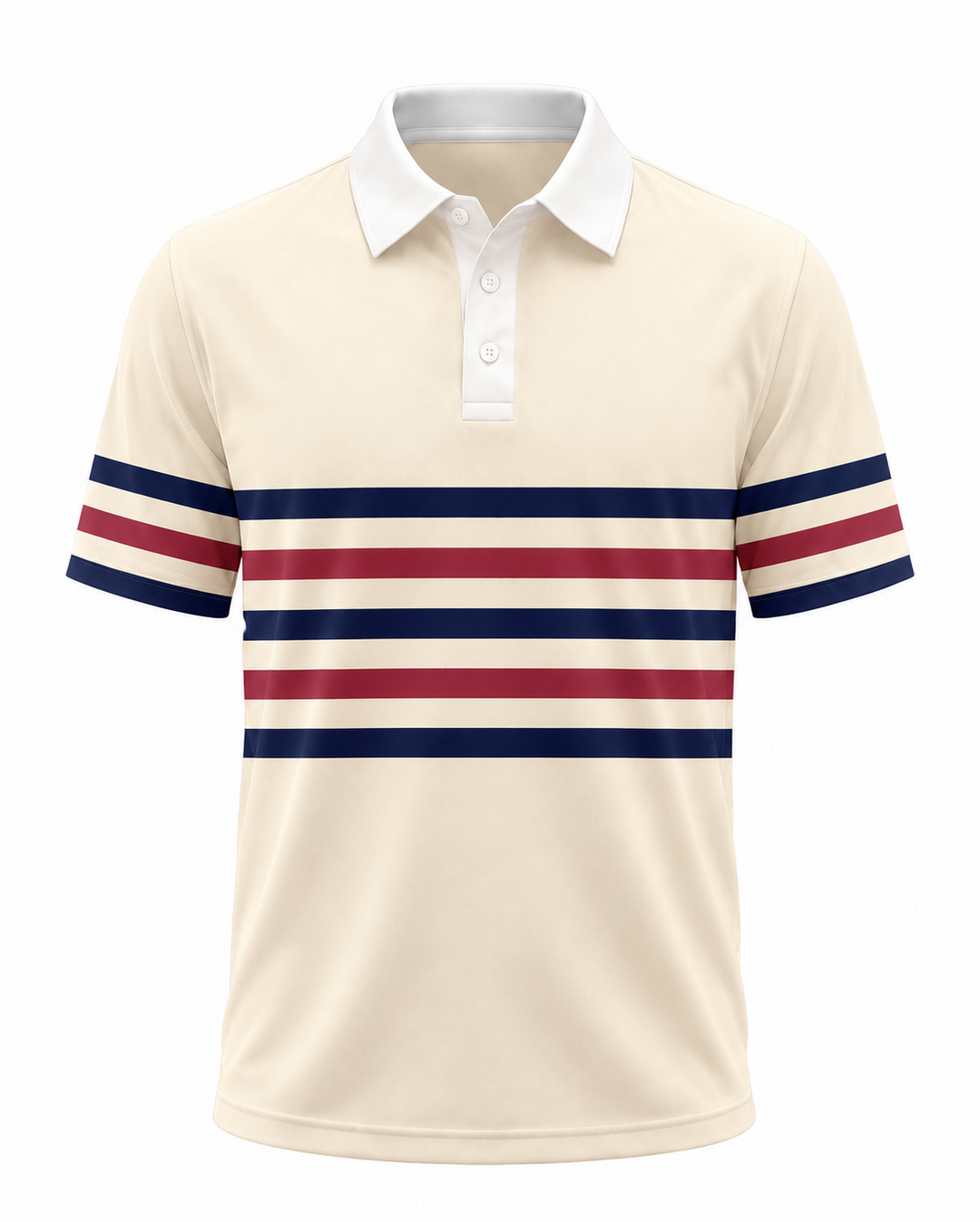 Men’s Basic Casual stripe Retro Print Button Down Polo Short-Sleeve Big &amp; Tall