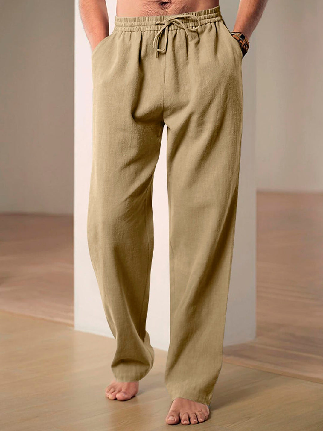 Alohadaddy Casual Cotton and Linen Men&