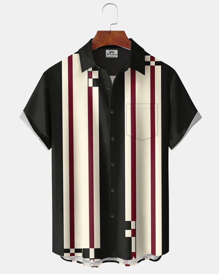 Alohadaddy® Casual Geometric Track Print Men&