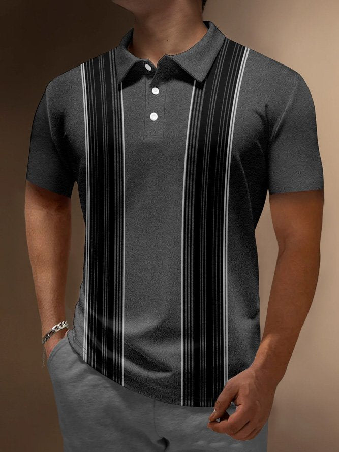 Alohadaddy Retro Bowling Striped Printed Men&