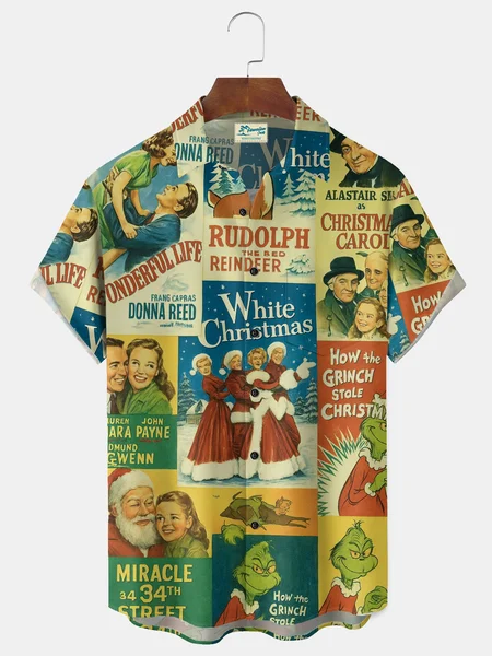 Alohadaddy® Christmas Movie Print Men&