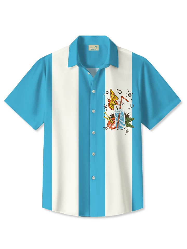 Alohadaddy 50s Vintage Cocktail Bowling Shirt