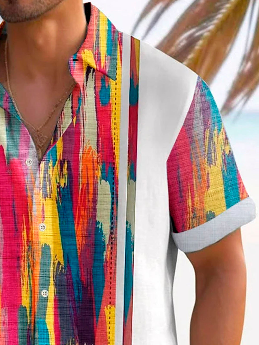 Alohadaddy Retro Bowling Color Block 3D Digital Print Men&