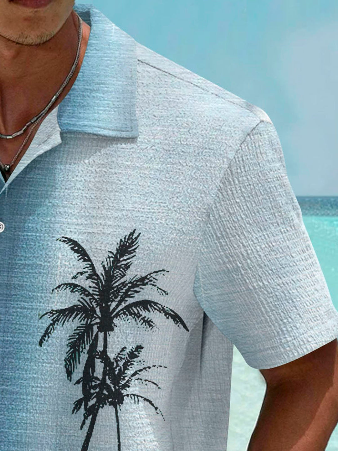 Chemise à manches courtes et poches boutonnées pour homme avec dégradé de cocotiers hawaïens Alohadaddy, impression numérique 3D, grandes et grandes tailles