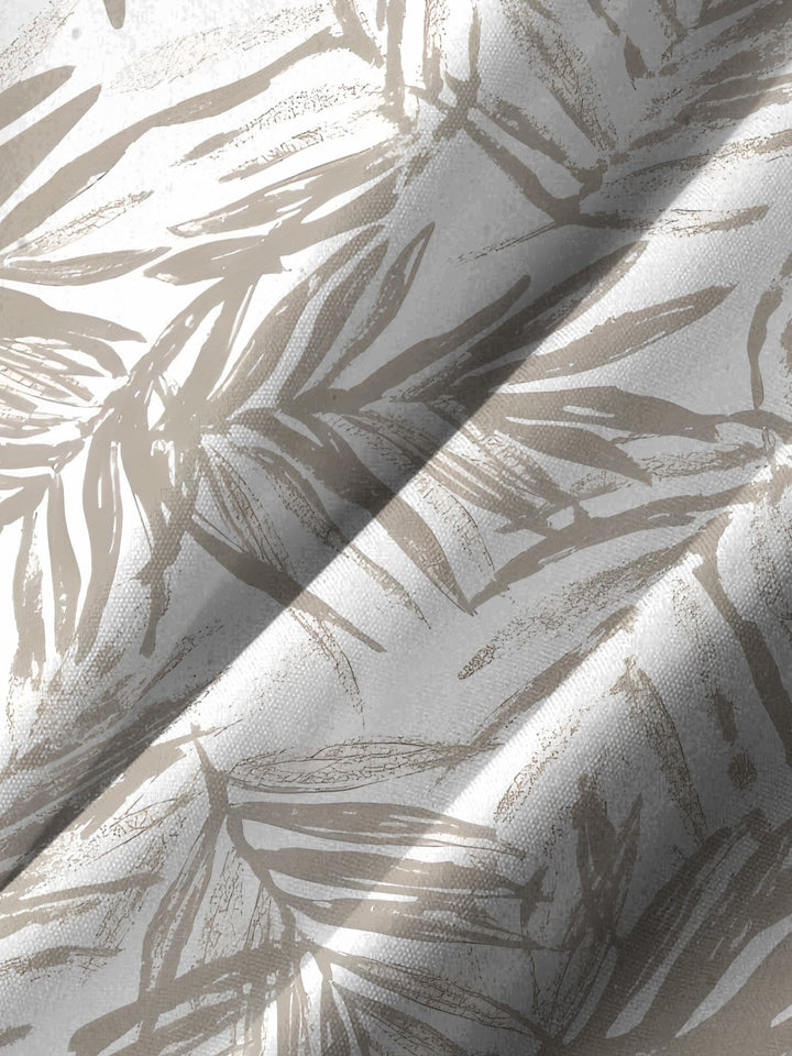 Alohadaddy Moisture Wicking Palm Leaf Art Print Stretch Oversized Chest Pocket Short Sleeve Shirt