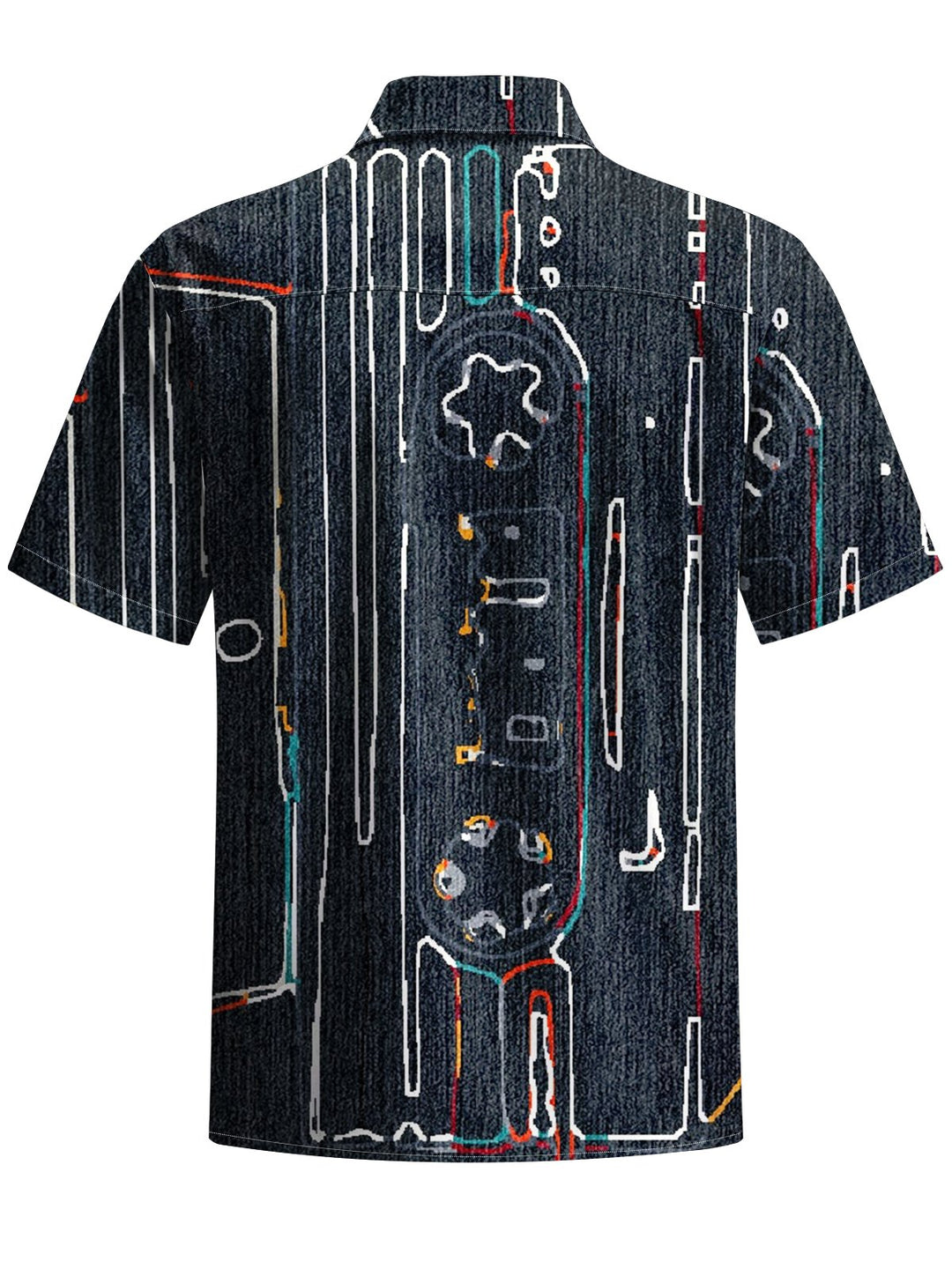 Alohadaddy® Vintage Stripe Art Print Chest Pocket Men&