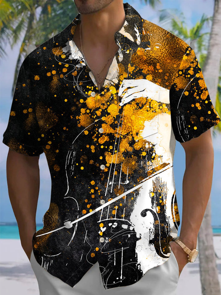 Alohadaddy® Vintage Performance Graffiti Print Art Stretch Men&