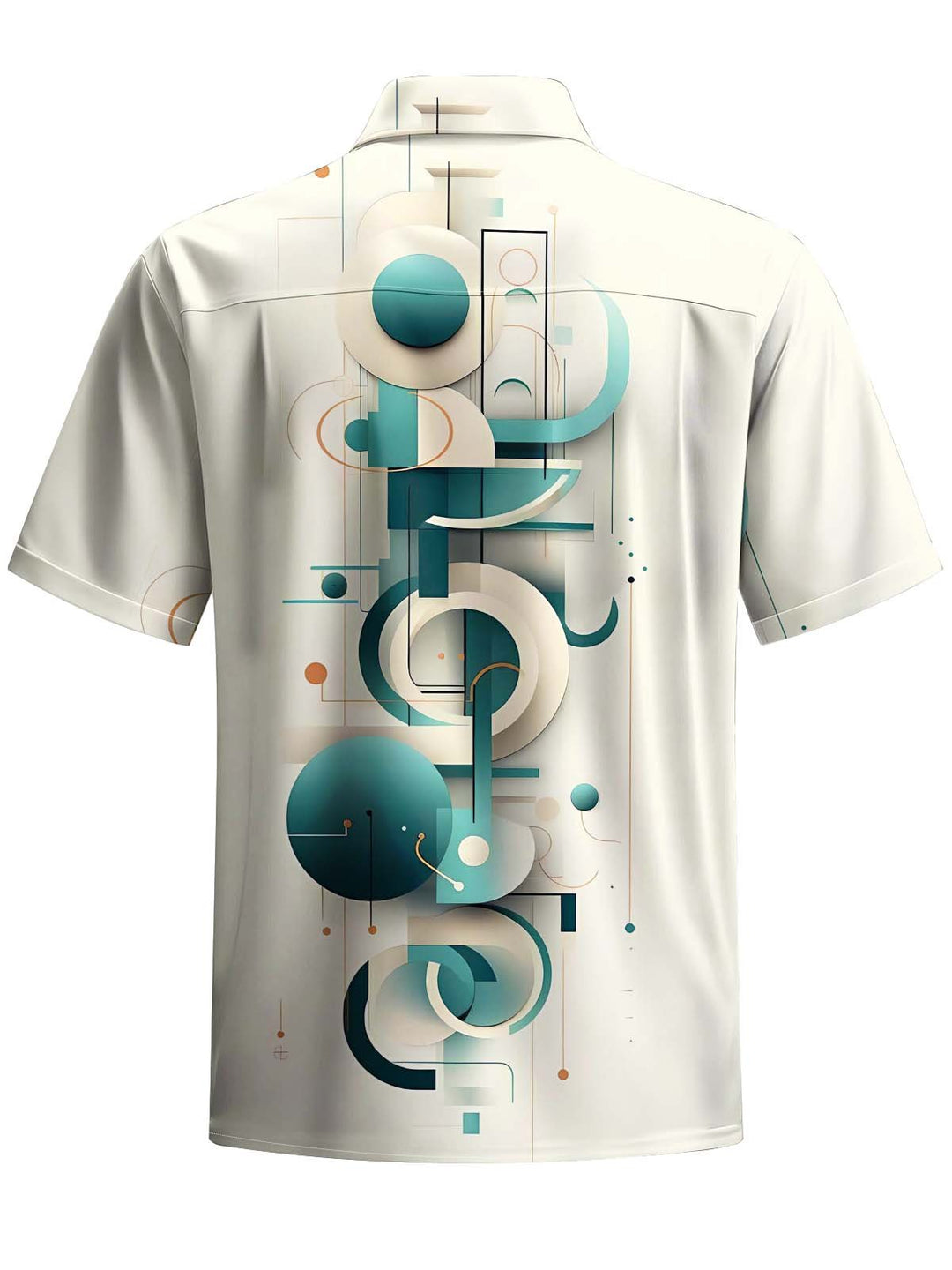 Alohadaddy® Casual Geometric Art Print Pocket Stretch Men&