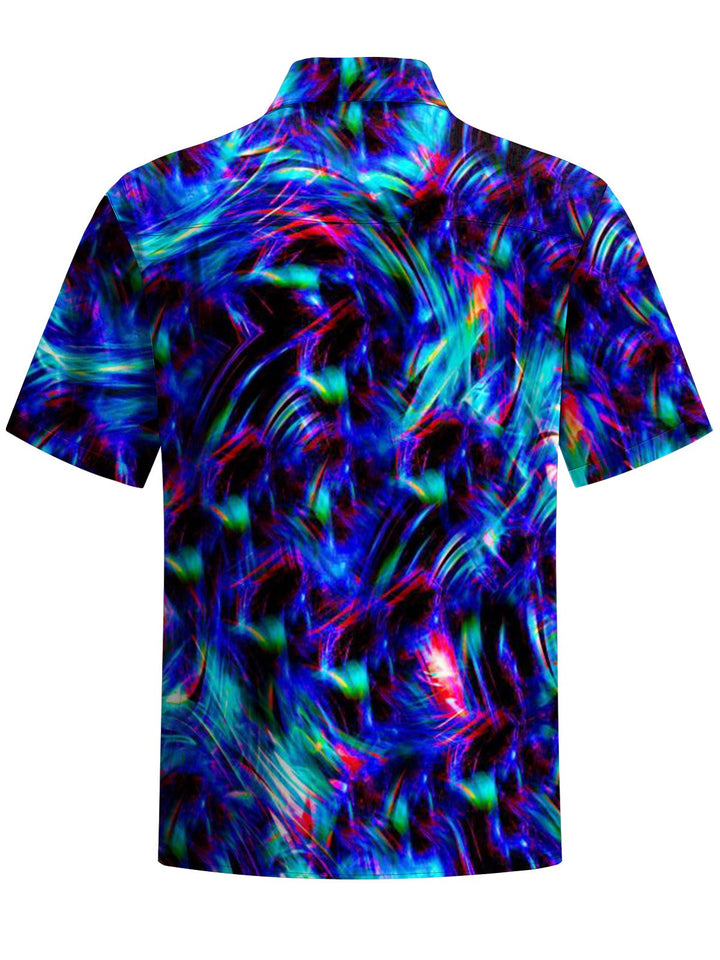 Alohadaddy® Casual Abstract Art Print Pocket Stretch Men&