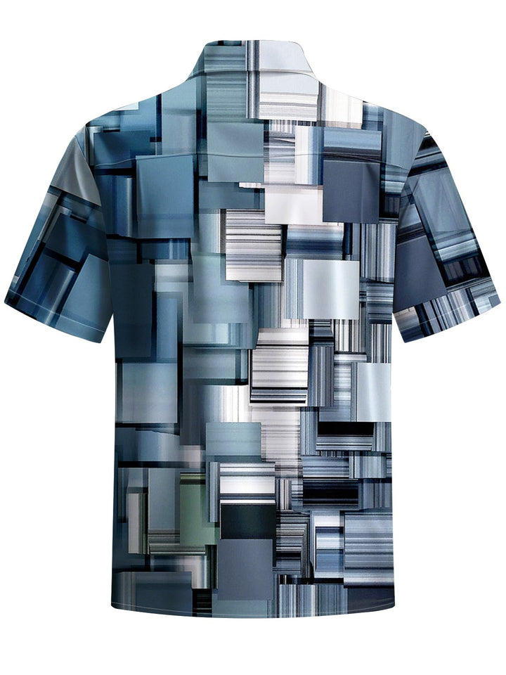 Alohadaddy® Casual Geometric Print Art Pocket Stretch Men&