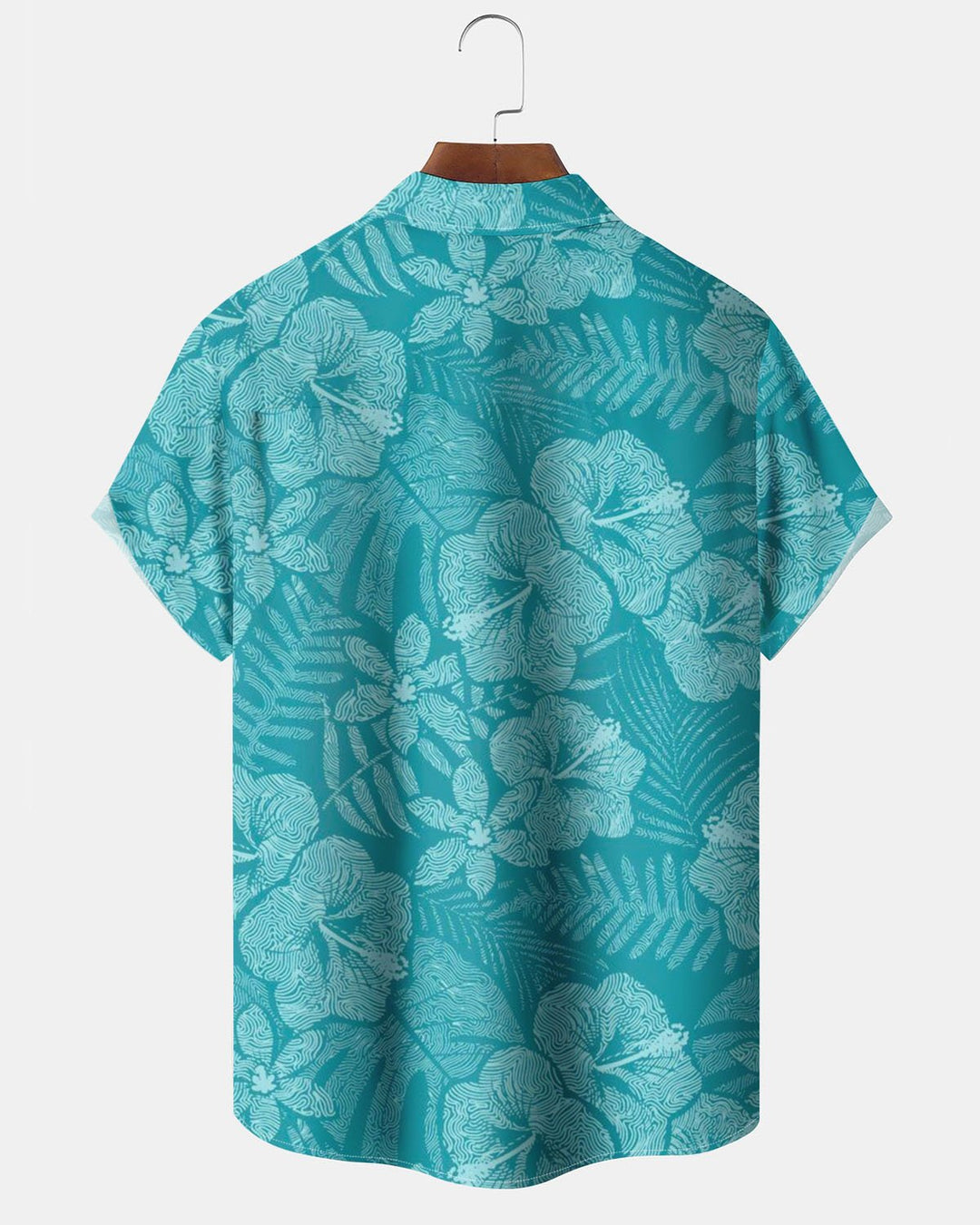 Alohadaddy® Hawaiian Floral Print Art Button-Down Pocket Men&