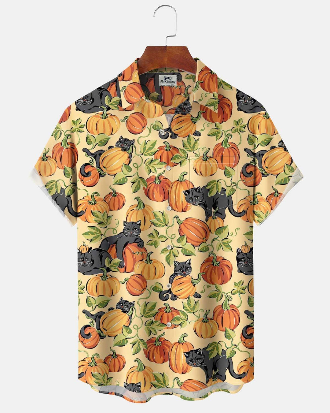 Alohadaddy® Holiday Halloween Graphic Print Button-Down Pocket Cardigan-Style Men&