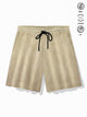 Alohadaddy Beach Vacation Apricot Men's Beach Shorts Quick Drying Stretch Casual Shorts
