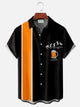 Camisa de manga corta con bolsillo y botones para hombre, con estampado digital 3D de cerveza y bolos retro de Alohadaddy, talla grande y alta