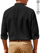 Alohadaddy® Basic Solid Color Cotton Linen Print Men's Button Pocket Long Sleeve Shirt Big & Tall