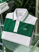 Alohadaddy® Men's Classic Two-Tone Colorblock Logo Business Button-Down Polo Shirt Big & Tall