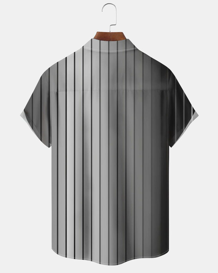 Alohadaddy® Basic Striped Print Men&