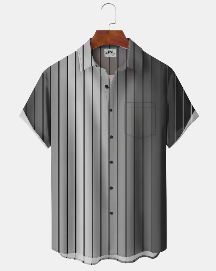 Alohadaddy® Basic Striped Print Men&