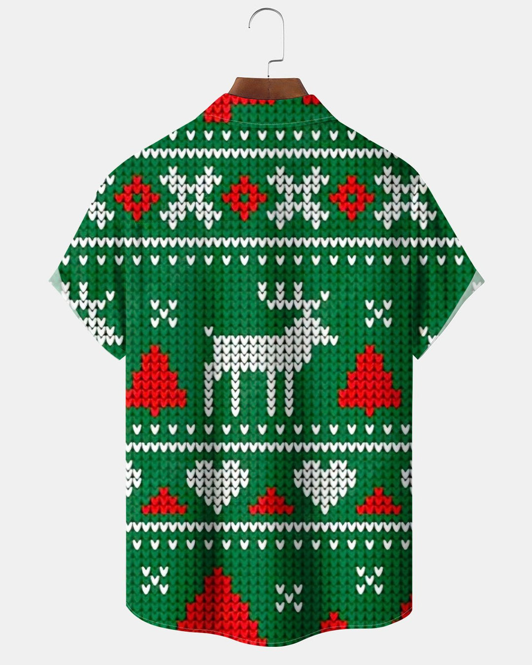 Alohadaddy® Holiday Christmas Pixel Reindeer Heart Print Men&
