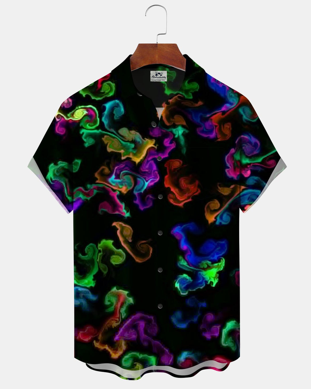 Alohadaddy® Casual Abstract Art Smoke Print Men&