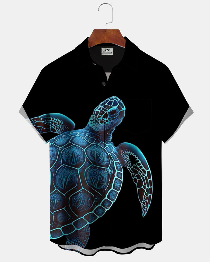 Alohadaddy® Casual Turtle Print Men&