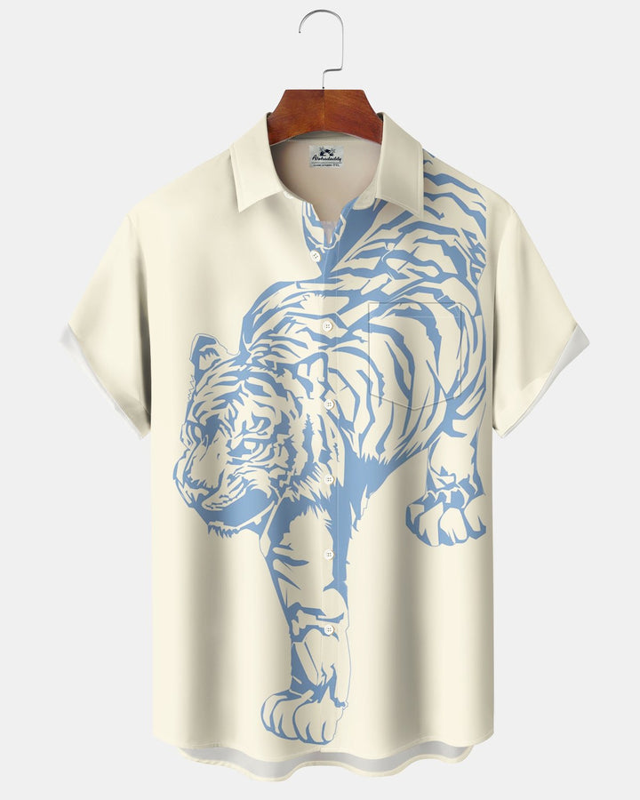 Alohadaddy® Retro Polka Dot Tiger Print Men&